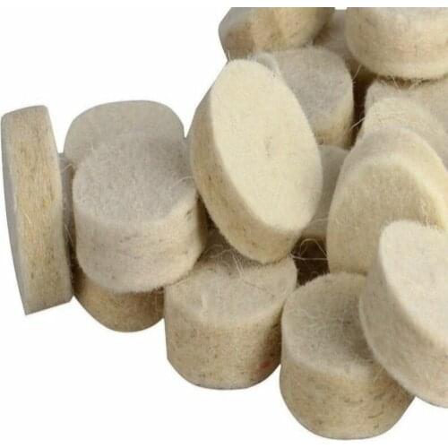 50 pcs/pack of wool polishing wheel 25x7mm wool felt polishing wheel polishing pad, rotating tool accessories