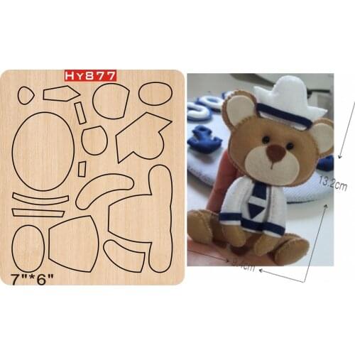 Little bear dies 2019 new die cut &wooden dies Suitable for common die cutting machines on the market