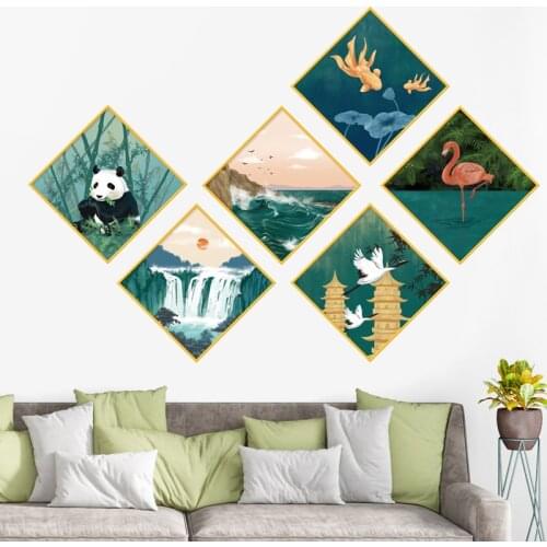 Nordic Wall Stickers Living Room Sofa Backdrop Wall Decoration Bedroom Bedside Self Adhesive Warm DIY Decals for Furniture Mural
