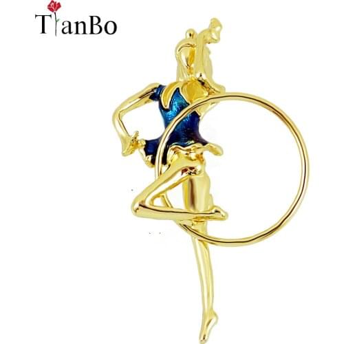 TianBo Brooches Girl On Clothes