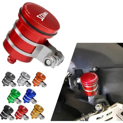 Universal Motorcycle Brake Fluid Reservoir Clutch Tank Oil Fluid Cup For DUCATI Scrambler all except Cafe Racer 2015 2016 2017