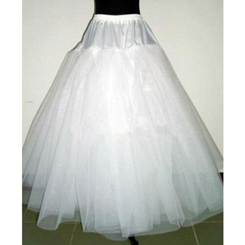 Spring Fashion White Multilayer Wedding Dress Hoop Bridal Crinoline Petticoat