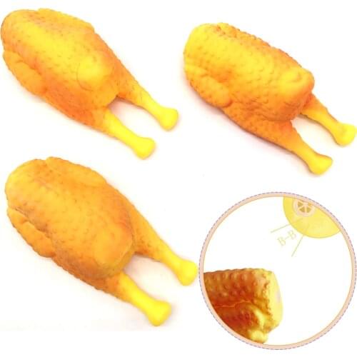 Funny Cute Cartoon Rubber Screaming Chicken Big / Puppy Interactive Chewing Dog Toy Cleaning Teeth Small Pet Squeaker Toys