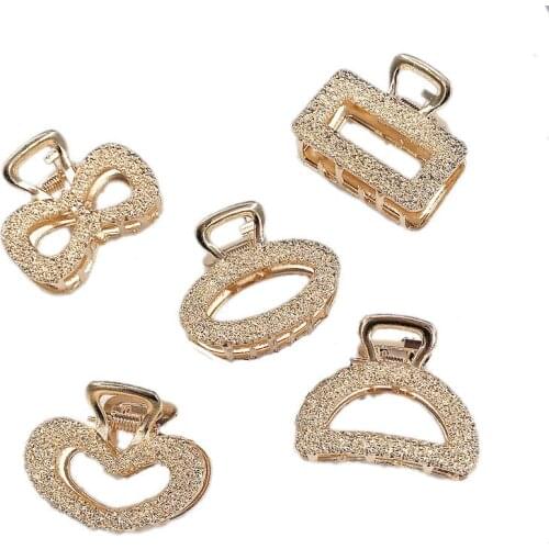 2021 Women Girls Elegant Geometric Hair Clips Grabbing Clips Sweet Hair Accessories Hair Clips Hair Bands Hair Accessories