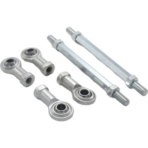 1 Pair 90mm-240mm M8 Fish Eye Steering Bar Ball Joint Tie Rod Kits for 49cc Mini Chinese Quad ATV Bike Go Kart