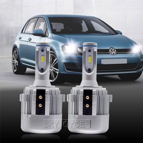 2021 SKYJOYCE G2 Car Headlight Bulb Error Free H7 72W 6000K White CSP Canbus LED For Golf 6 Golf 7 MK6 Auto LED Headlamp Light