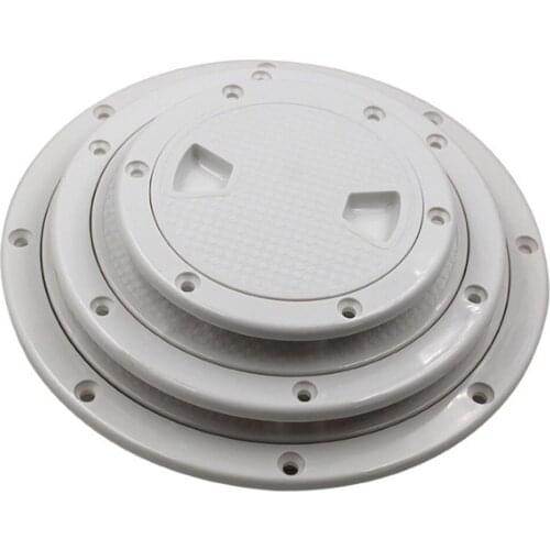 4inch ABS White Round Deck Plate Inspection Hatch Marine Screw Out Boat Access