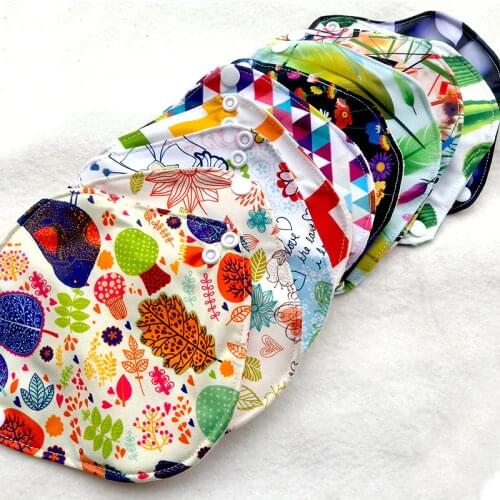 5pcs reusable panty liner with 1 wet bag wholesale