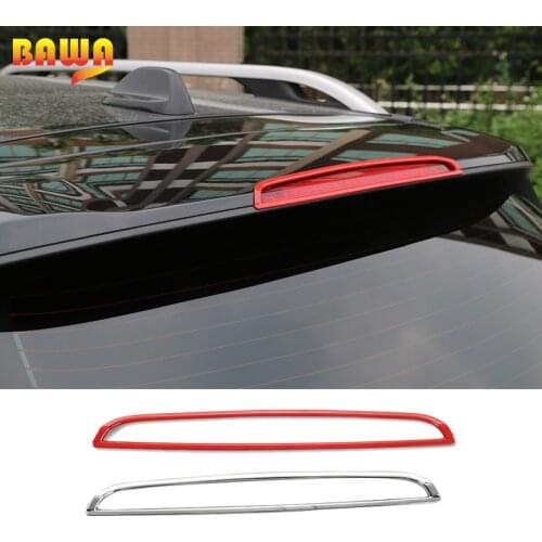 BAWA ABS Rear Tail Roof High Brake Light Decoration Frame Sticker Fit for Jeep Cherokee 2014+ Exterior Mouldings Accessories
