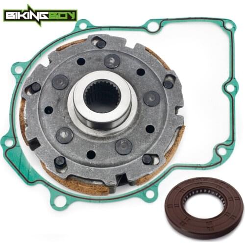 BIKINGBOY Clutch Pad Shoe Carrier Gasket Oil Seal For Yamaha YFM 660 F Grizzly 02 03 04 05 06 07 08 Rhino YXR 660 2004-2007 Set