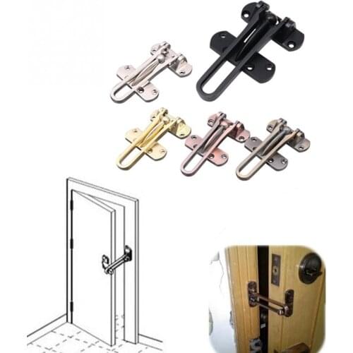 Zinc Alloy Anti-theft Window Clasp hold down clamp Front door chain lock latch Hasp Buckle for hotel Home child safety Hardware