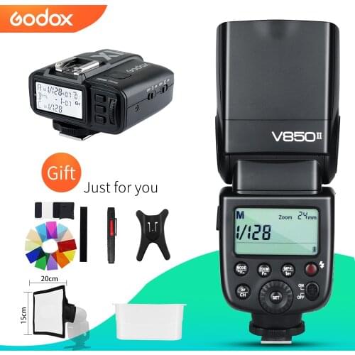 Godox V850II 2.4G GN60 Wireless X System Li-ion Battery Speedlite with X1 Trigger Transmitter for Canon Nikon Sony Fuji Olympus