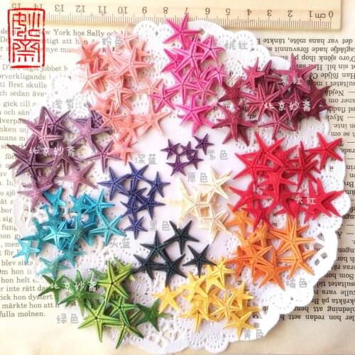 Happy Kiss 50pcs/lot 8 Colors choose Natural Sea Star Wishing Bottle Starfish DIY 0.5-1.5cm small shell adrift accessories mini