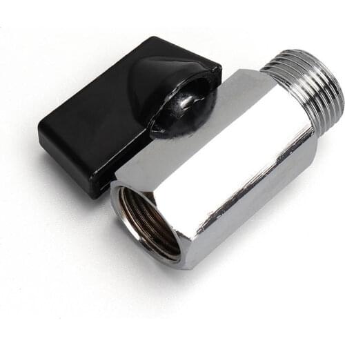 1/8" 1/4" 3/8" 1/2" Threaded Mini Brass Ball Valve BSP Male To Female Air Compressor Valves Water Gas Oil Shut Off Valve