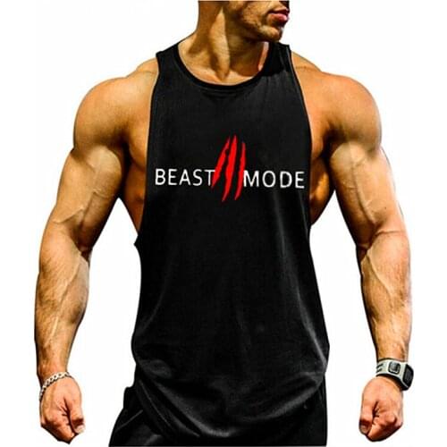 New Arrivals Bodybuilding stringer tank top man Cotton Gym sleeveless shirt men Fitness Vest Singlet sportswear workout tanktop