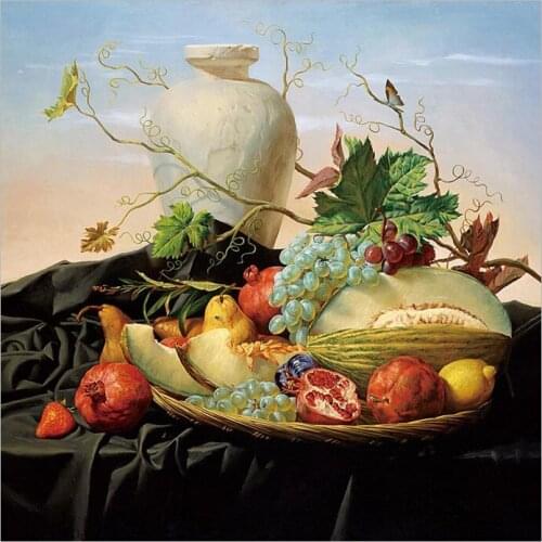 New Fruit 5D Diamond embroidery circle diamond painting rhinestone crystal painting home decoration