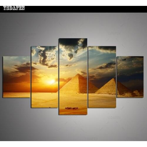 Op de muur HD print olieverf modulaire foto Scenery poster kind room decor woondecoratie 5 stks canvas art z063