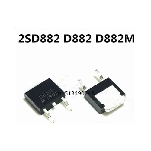 Original 5pcs/ 2SD882 D882 D882M TO-252