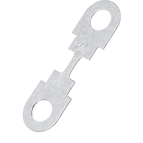 10 pcs 12V 40A Silver Metal Fuse Strip Flat For VW Golf Beetle for Jetta Rabbit for Audi SEAT for Ford 42 x 12mm