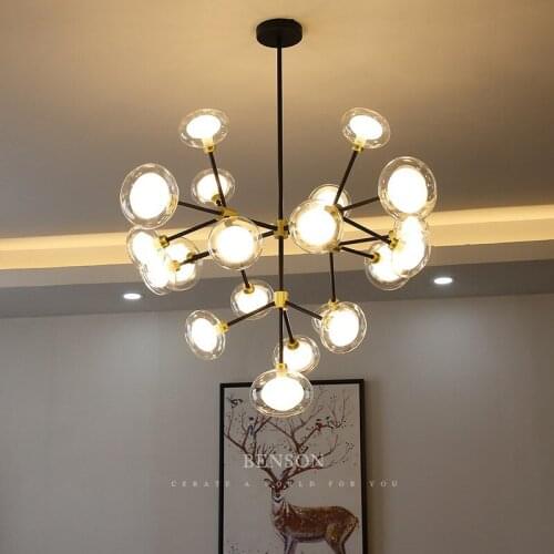 Handmade wicker copper christmas balls lighting dining room chandelier ceiling lamparas de techo avizeler living room decoration