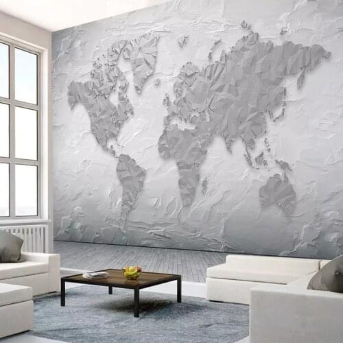 Custom Mural Wallpaper 3D Stone Texture Geometric Mural TV Living Room Wall Decoration Non-woven Waterproof 3D Wall Paper Roll