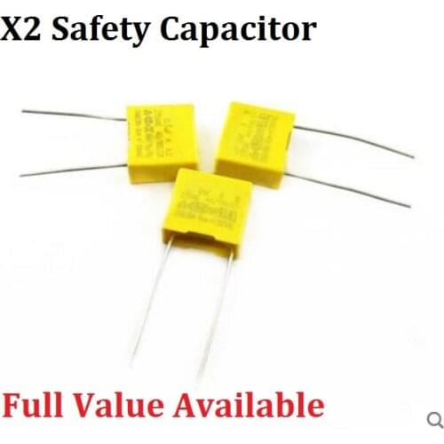 10PCS safety capacitor 275V 683K 0.068uf X2 safety cap 275V683K 10MM Polypropylene film 275VAC capacitors 275V683 capacitance