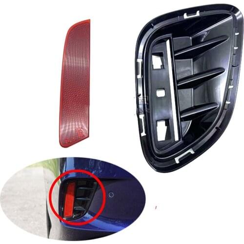 RQXR LED Rear Bumper Reflector Light Cover Frame For Buick Regal Opel Insignia GS