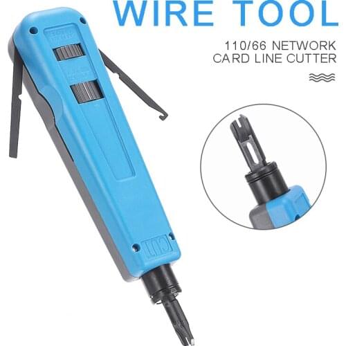 For RJ45 CAT5e CAT6 CAT7 1pc Multi-functional 110/66 Network Cable Cutter Wire Tool Durable Cables Punch Down Tool Pohiks