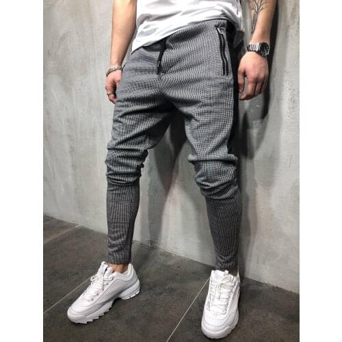 2021 European and American jogging pants fitness training fashion trend mens slim camouflage casual sports trousers