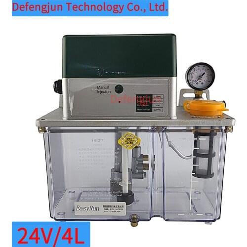 24V Automatic Electric Lubrication Pump CNC Oiler NO Digital Display 4.0L