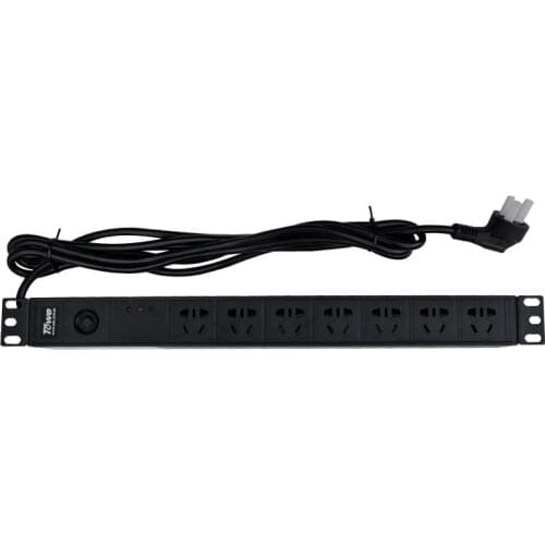 TOWE Power Distribution unit Cabinet socket SPD PDUs EN10/G708PS 10A 7 WAYS GB1002 19inch Power Strip