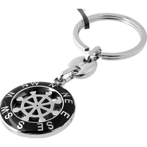 Runda 2020 Summer Men Stainless Steel Wheel Key Chain for Women Fashion Accessories Jewellery