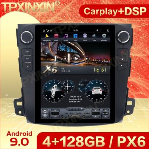 Carplay 2 Din Android 9 Tesla Multimedia Stereo For Mitsubishi Outlander 2006 2007 2008 2009 2010 2011 2012 Video Navi Head Unit