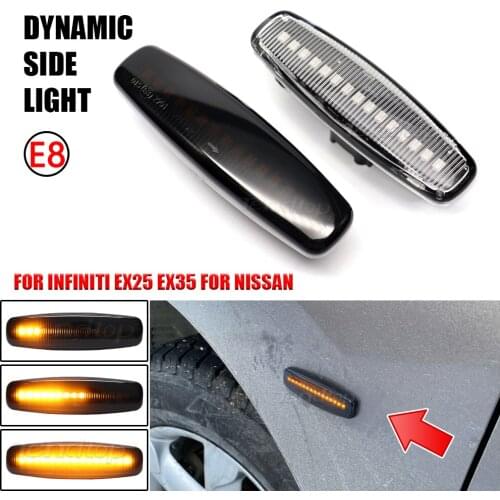 For Infiniti EX25 EX35 EX37 FX35 FX37 G25 G35 Q40 Q60 Q70 QX50 QX70 M25 M37 JX35 LED Dynamic Blinker Sequential Flashing Light