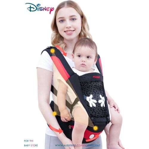 Disney Ergonomic Baby Carrier Kangaroo Baby Sling Infant Kid Baby Hipseat Wrap Front Baby Carrier Facing For Travel 0-36Months