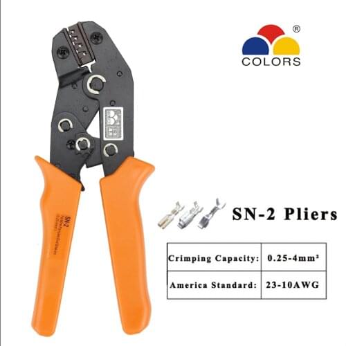 FASEN SN-2 non-insulated tabs and receptacles C3,2.54,3.96 terminal mini european style crimping pliers fasen tools