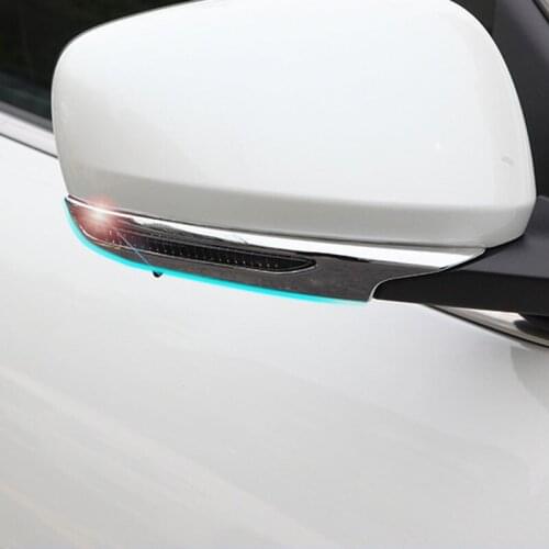 Chromed ABS Plastic 2PCS Side Door Mirror Molding Trim For Renault Kadjar 2016 2017