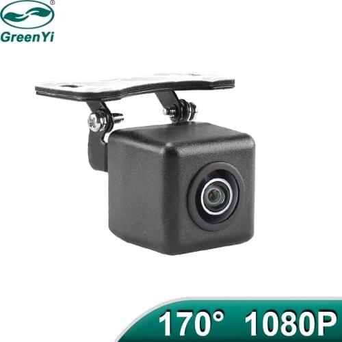 GreenYi AHD 1080P 170° Vehicle Rear View Camera Fisheye Lens Car Reverse Black Night Vision Waterproof No LED Universal