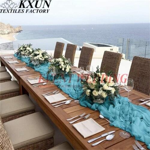 Nice Looking 150x275cm Chiffon Table Cloth Runners Wedding Table Runner Event Party Festival Decoration