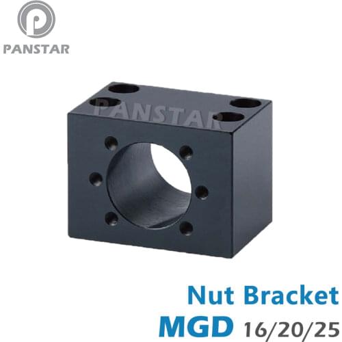PANSTAR Nut Bracket ballscrew nut housing MGD16 MGD20 MGD25 for THK TBI HIWIN NSK PMI COMTOP GTEN ballscrew Nut