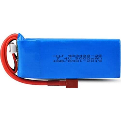 2s 7.4V 3000mAh Lipo Battery for Wltoys 144001 1/14 RC Car Toys Spare Parts Accessories