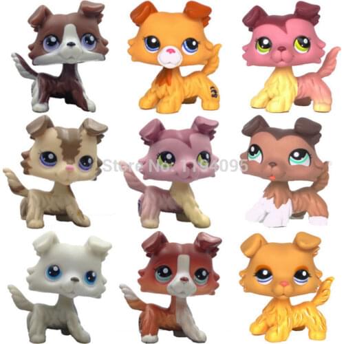 Lps cat Collie old rare dogs animal pet shop toys