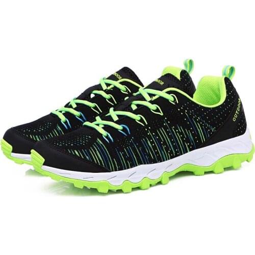 Men Climbing Hiking Shoes Women Weaving Shoes Non-slip Wear-Resistant Outdoor Trekking Sneakers Athletic Walking Sport Shoes