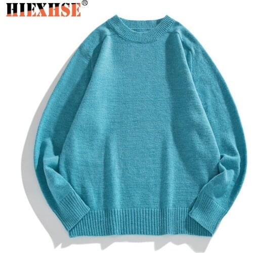 New 2020 Oversized O-Neck Sweater Men Casual Autumn Winter Warm Sweater Pullover Male Solid Knitted Male Sweaters Lovers