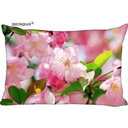 New Begonia Flower Pillow Case Custom Wedding Pillowcase Cover Cases Gift Zippered Rectangle Pillow Case