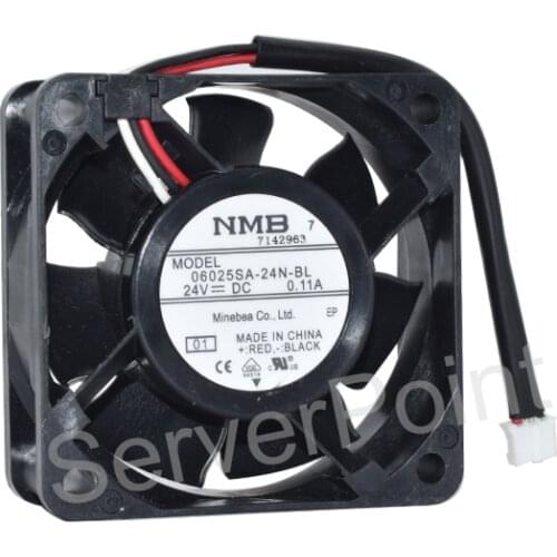 New FOR nmb 06025SA-24N-BL 6025 24V 0.11A 60*60*25MM cooling fan