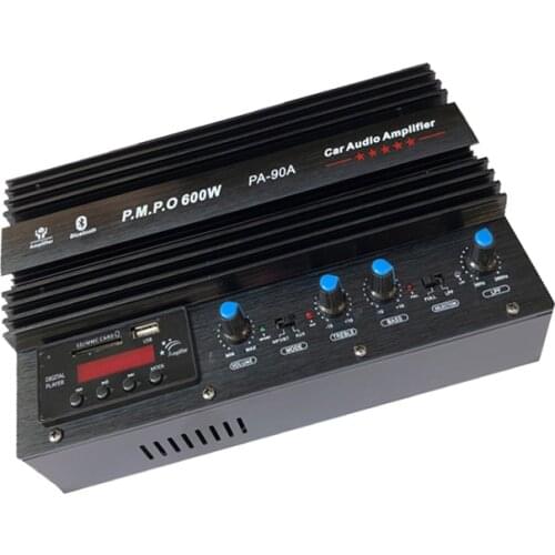 12V 220V Car Sound / Household Power Amplifier Board Dual Channel High Home Card Bluetooth Radio Display Amplifiers