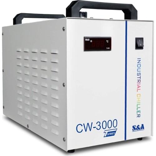S&A CW3000 Industrial Water Chiller for CO2 Laser Engraving Cutting Machine Cooling 60W 80W Laser Tube TG220V
