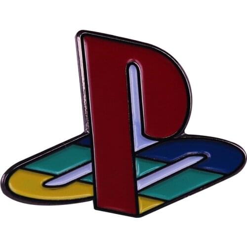 PS1 Console lapel pin fun nostalgia decor for professional gamer fandom