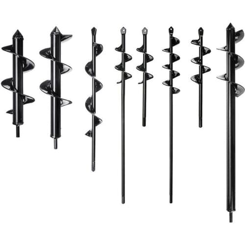 Garden Auger Spiral Drill Bit Roto Flower Planter Bulb HEX Shaft Drill Auger Yard Gardening Bedding Planting Hole Digger Tool